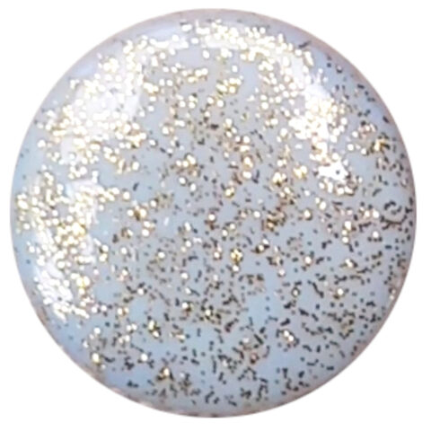 11mm Button Light Blue with Gold Sparkles 1980s NOS (BUT-071XS)