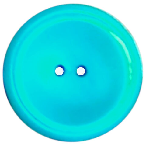 25mm Button Turquoise-Blue 1980s NOS (BUT-078M)