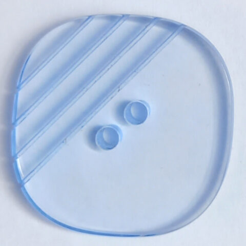 16mm Button Light Blue Translucent 1980s NOS (BUT-079S)