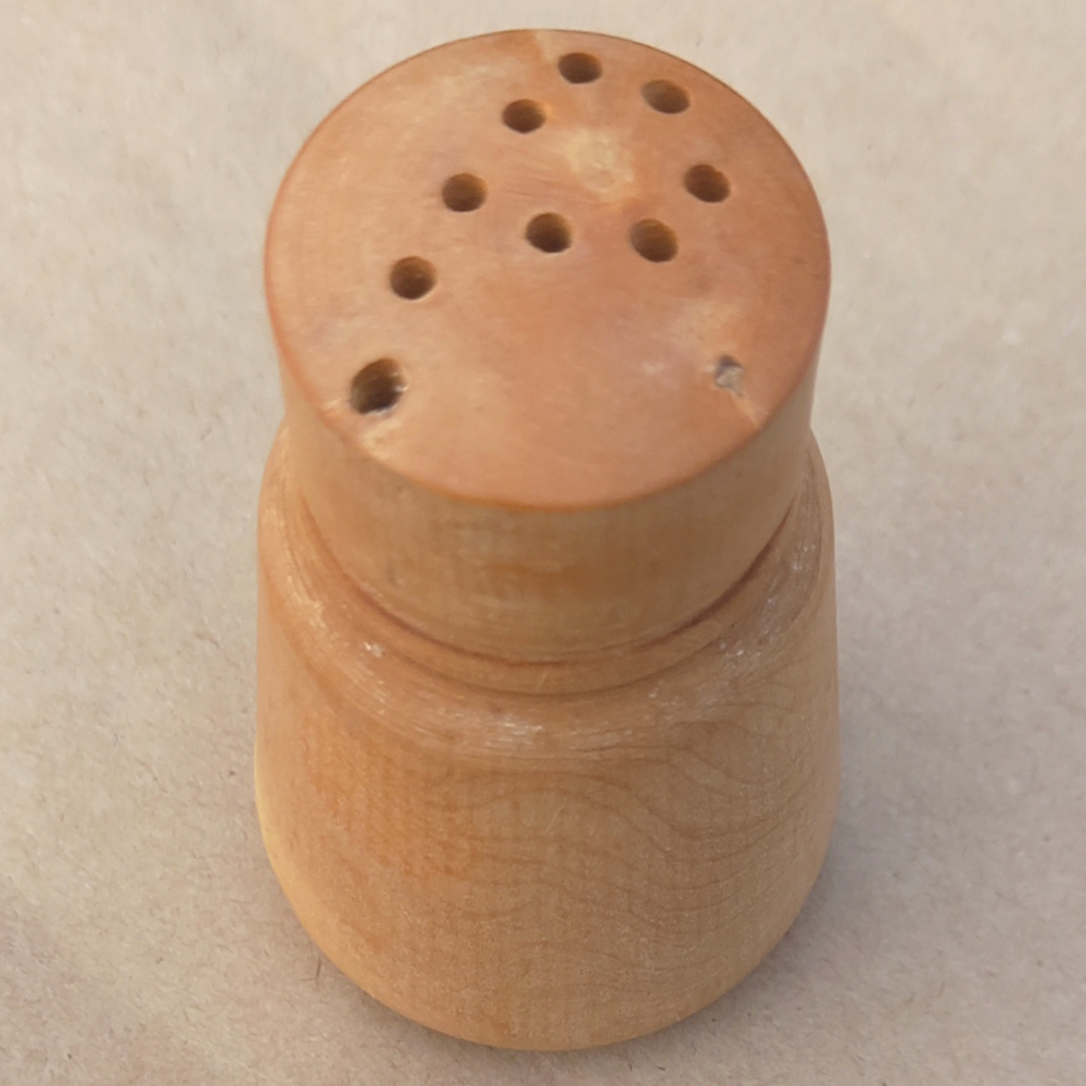 Vintage Turned Wood Pepper Shaker (KIT-027) - Image 3