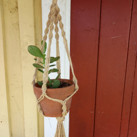 Jute Macrame Pot Plant Hanger (MISC-019)