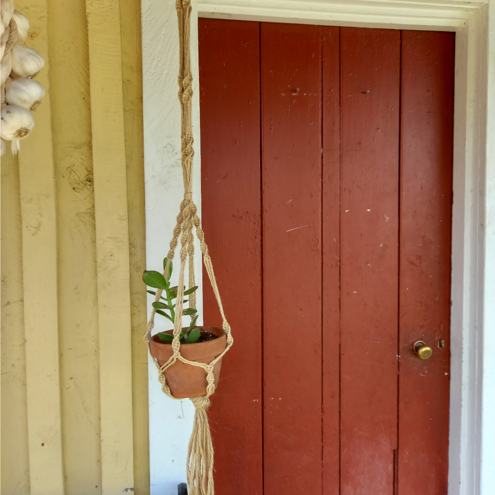 Jute Macrame Pot Plant Hanger (MISC-019) - Image 2