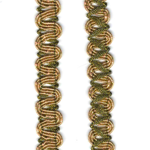 15mm Gimp Upholstery Braid Trim Gold (RG-022) sold by the meter