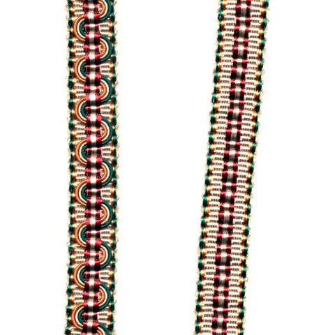 12mm Gimp Trim Multi-Coloured (UB-025) sold by the meter