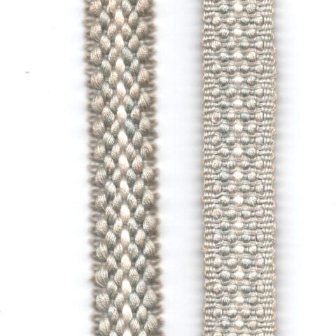 15mm Vintage Upholstery Braid Grey/Cream (UB-031) Length=1.5m