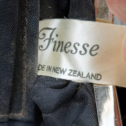 Vintage black velvet purse by Finesse evening clutch bag formal vintage handbag