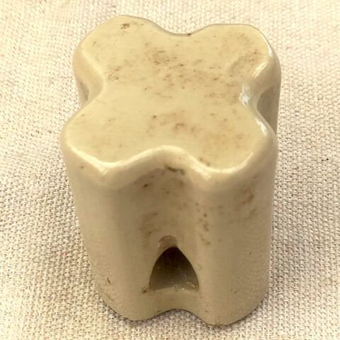 Vintage Porcelain Telegraph Electrical Insulator Cream (ANTM-039)