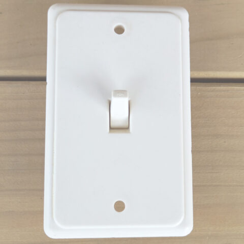 Vintage Bakelite Rocker Power Switch White by PDL (ANTV-110)