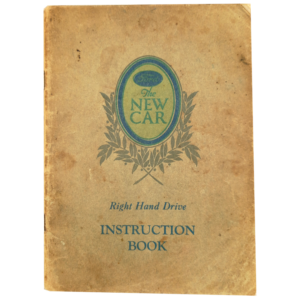 1929 Ford the New Car Right Hand Drive Instruction Book (BKAE-012)