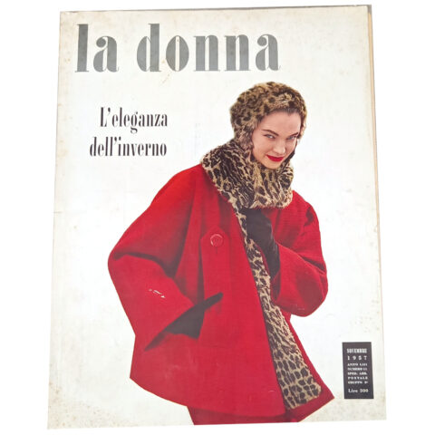 1957 La Donna Italian International Fashion Magazine (BKSP-016)