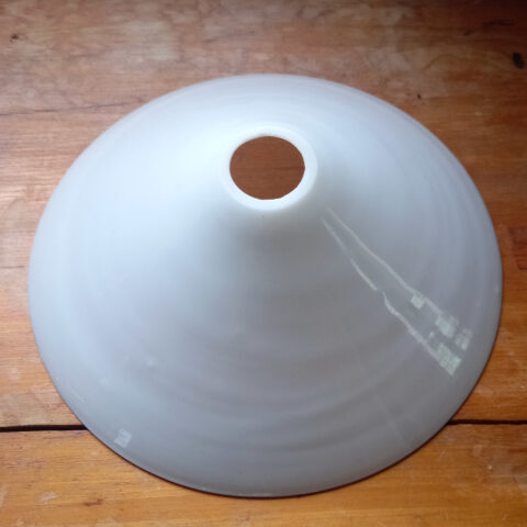 Antique Cone Glass Lamp Shade White (LAMP-001)