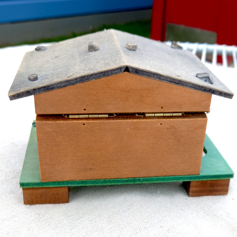 Swiss Chalet Music Box with Water Wheel (MISC-021) - Image 5