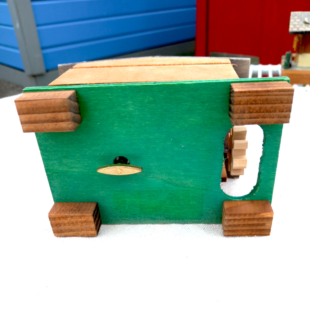 Swiss Chalet Music Box with Water Wheel (MISC-021) - Image 3