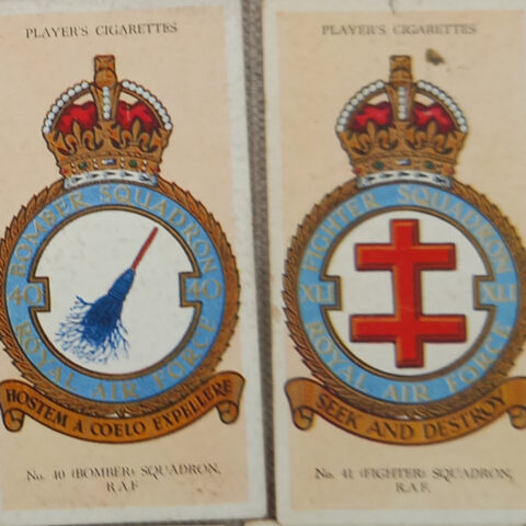 1937 R.A.F. Badges Cigarette Cart Part Set by John Player (SANT-024)