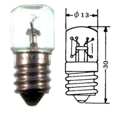 E14 Light Bulb 6V 180mA 1.08W (13x30mm) (ANDC-009)