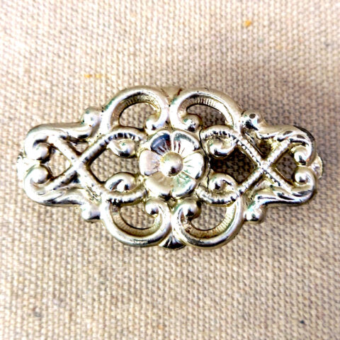 Decorative Drawer Knob (Pull-Handle) Silver-Tone (ANTR-067)