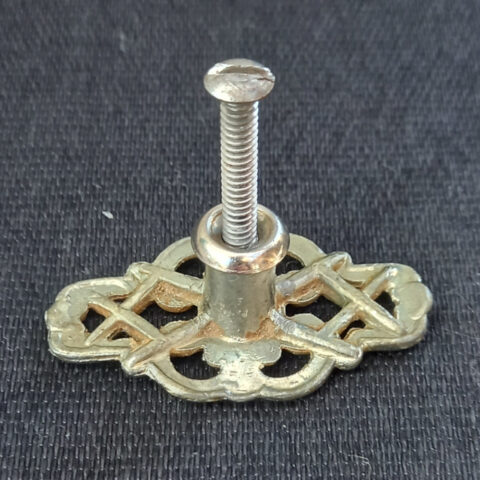 mid 20th Century Decorative silver drawer pull knob for cabinets and furniture