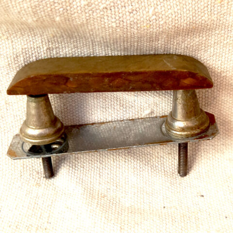 Art Deco Bakelite/Chrome Pull Handle C/C=55mm (ANTR-068)