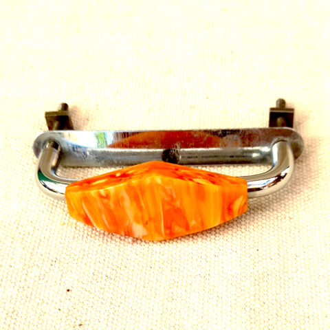 Art Deco Butterscotch Bakelite Pull Handle C/C=70mm (ANTR-069)