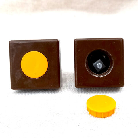 Mid-Century Modern Pull Handle Brown/Orange (ANTR-074)