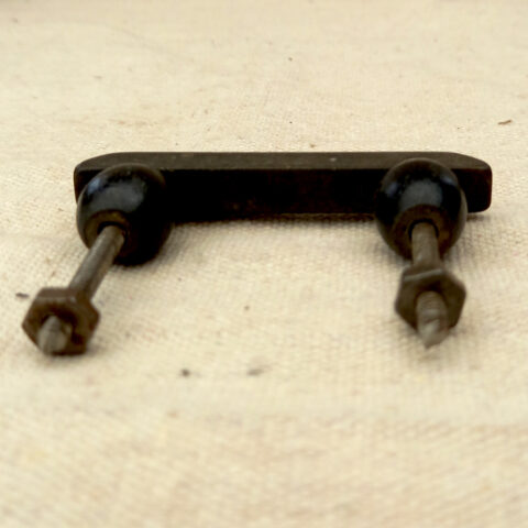 Art Deco Bakelite pull handle with 46mm centre to centre spacing for vintage furniture and cabinet restoration