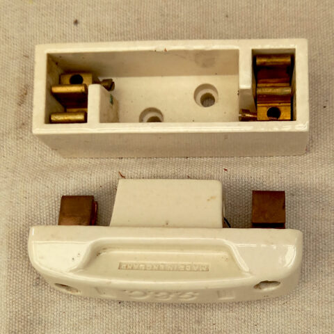 Vintage GEC ceramic fuse 30A 500V 50A 250V electrical component