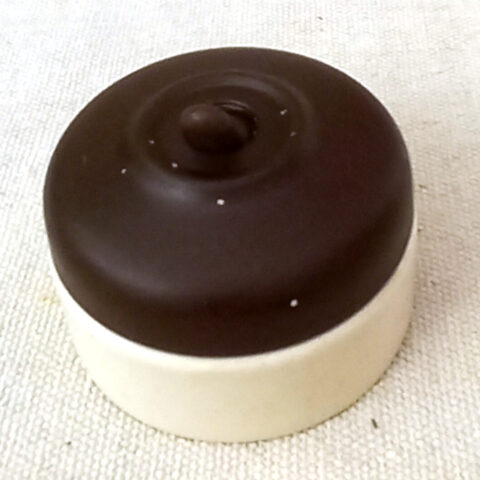 Art Deco Bakelite Ceramic Rocker Light Switch by Landor GEC (ANTV-130)