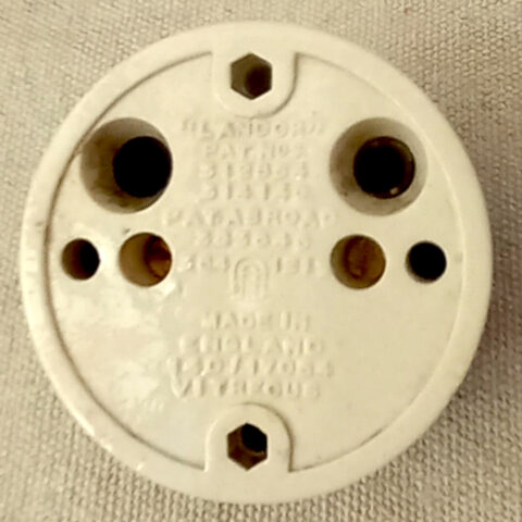 Art Deco Bakelite Ceramic Rocker Light Switch by Landor GEC