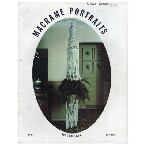 Macrame Portraits Waterfall MP1 by Vickie (BKCR-038)