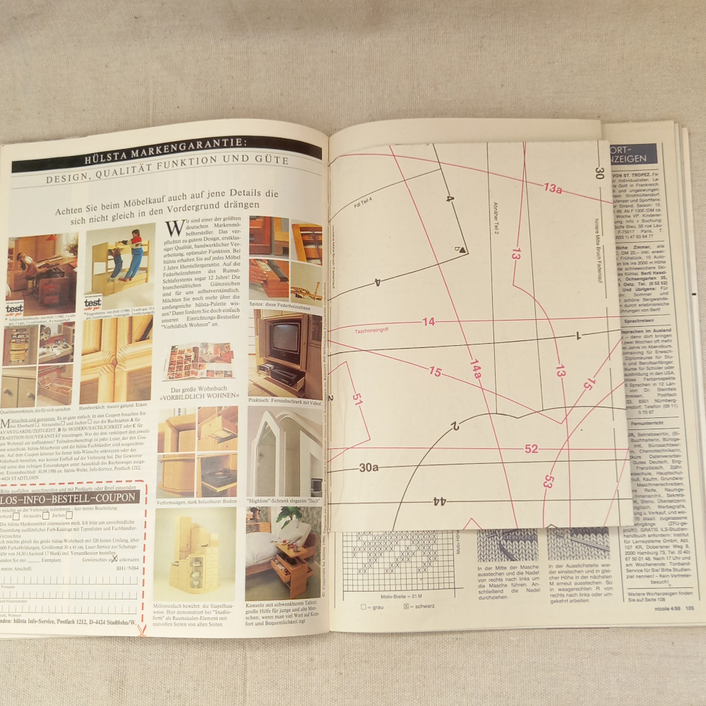 1986 NICOLE Knitting and Sewing Magazine (BKSP-020) - Image 2