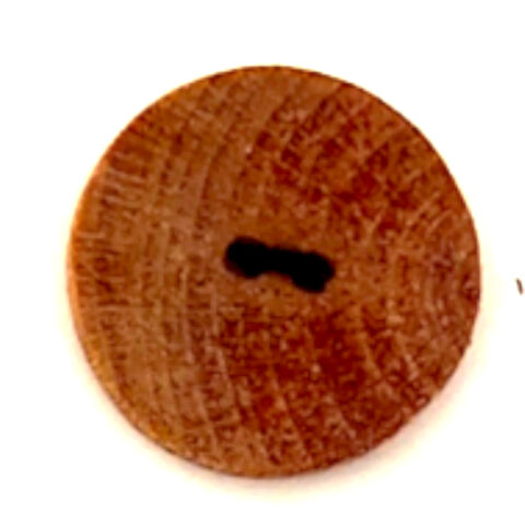 21mm Button Wooden x6 NOS (BUT-087S)