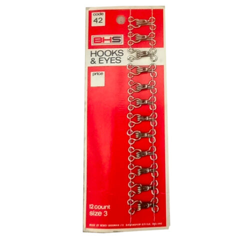 BHS Hooks & Eyes Size 3 by Newey Goodman (BUT-091)