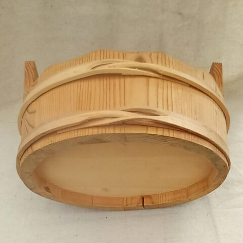 small Swiss wooden pail bucket rustic farmhouse decor