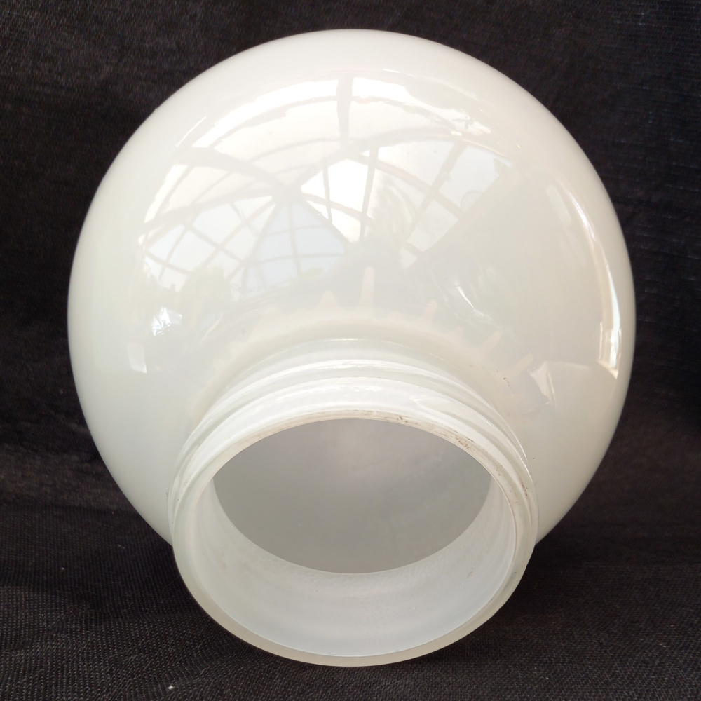 Vintage white globe outdoor lamp shade