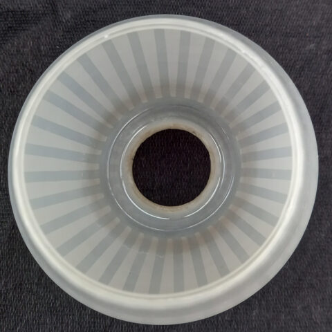 Retro cylindrical white glass tube light shade