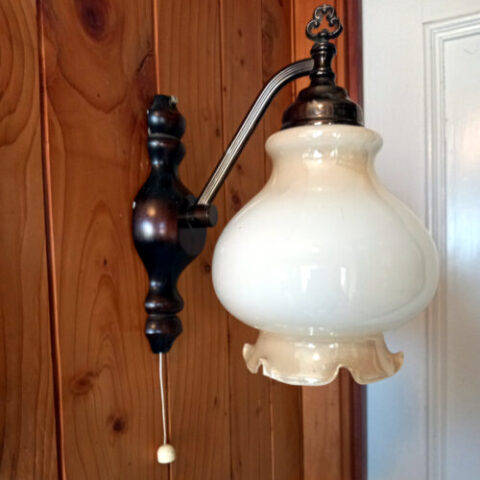 Retro Bedside Wall Sconce with Pull Cord (LAMP-021)
