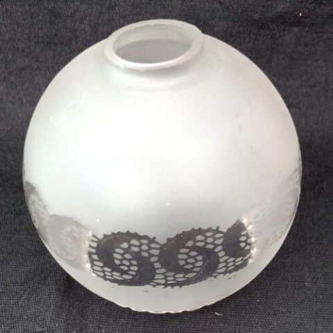 Vintage Frosted Glass Globe-Shaped Lamp Shade (LAMP-026)