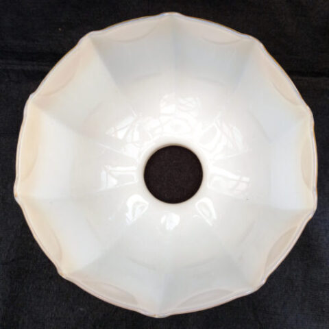 Antique decagon 10-point two-tone glass lamp shade