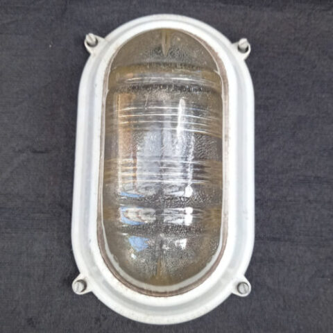 Vintage Oval Outdoor Lamp Shade With Metal Frame (LAMP-035)