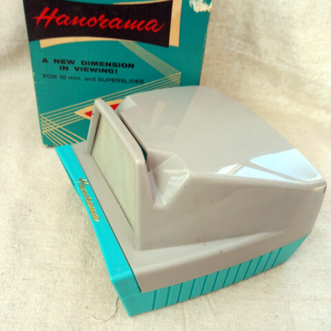 1960s Hanimex Hanorama slide viewer in original box vintage 35mm photo viewer