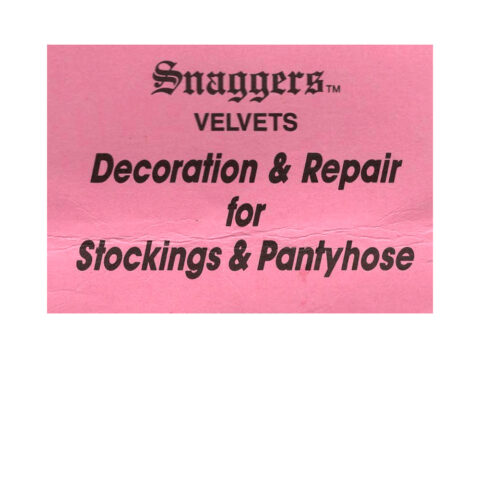 Snaggers Velvets pantyhose repair solution designed to stop runs and fix snags in tights and stockings.
