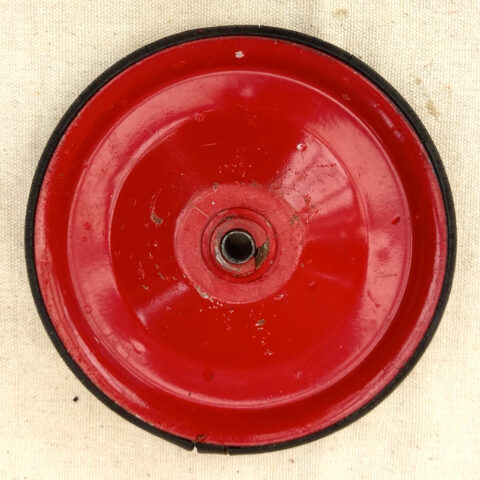 Vintage 140mm toy wheel steel rim without rubber tire for pedal car or soap box use