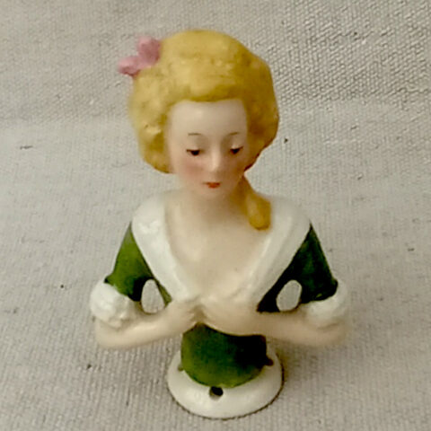 Vintage Porcelain Half Doll (SANT-027)