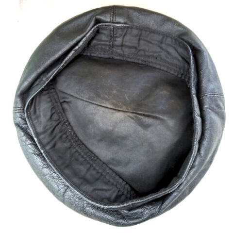 Vintage Leather Beret Black (VCAM-005)