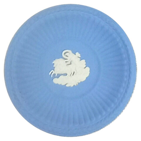 Small Wedgwood Blue Jasperware Plate Chariot Design (ANCP-006)