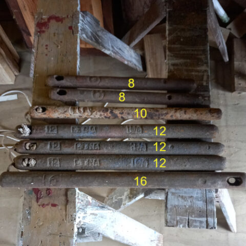 Vintage cast iron window sash weight for double-hung window restoration