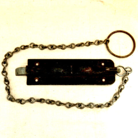 vintage style heavy duty pull catch with chain rustic metal latch for doors gates cabinets antique look hardware