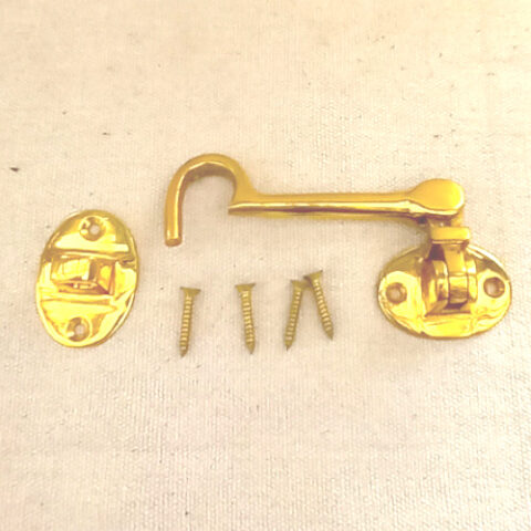 Heavy-Duty Cabin Hook Brass (ANTM-057)