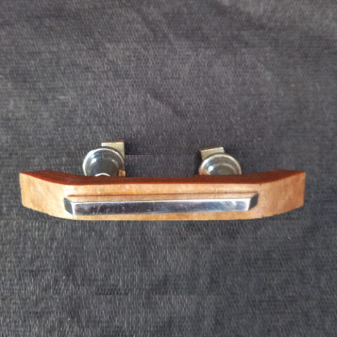 Art Deco Pull Handle Marbled Tan Bakelite/Chrome C/C=45mm (ANTR-090)