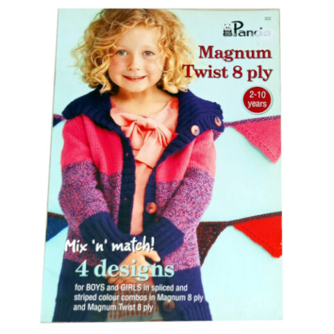 Panda Magnum Twist 8-Ply Children Knitting Book 2-10 Years (BKCR-077)